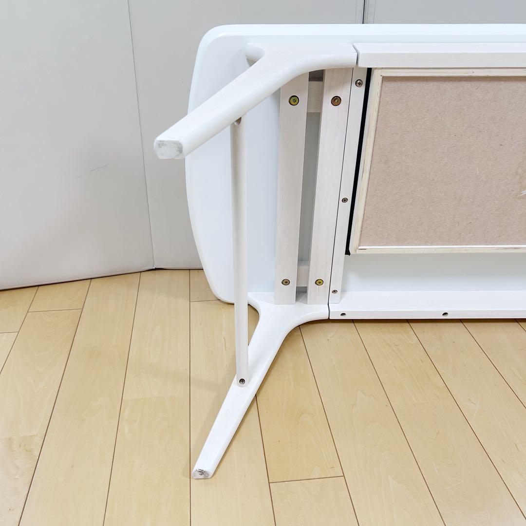 北欧センターテーブル　ローテーブル　姫家具　ホワイト家具　木目調　引き出し