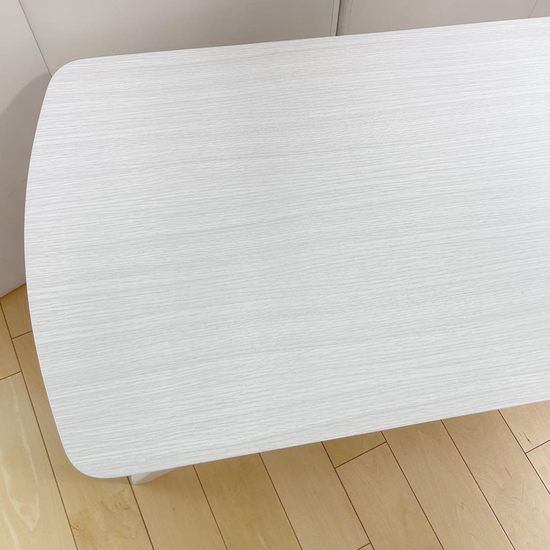 北欧センターテーブル　ローテーブル　姫家具　ホワイト家具　木目調　引き出し