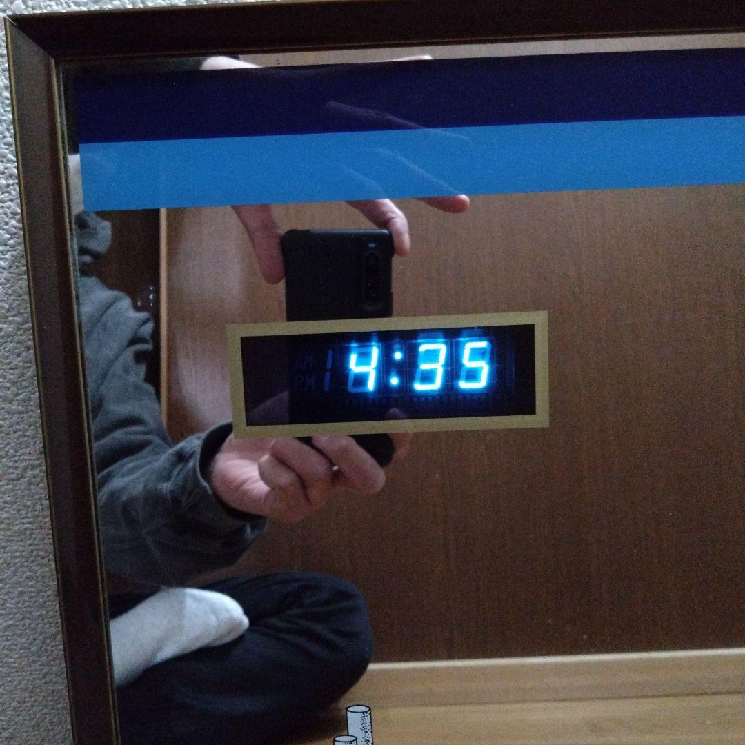 壁掛け　時計　鏡　ミラー　タバコ　パーラメント　ウイスキー　トランプ　昭和レトロ