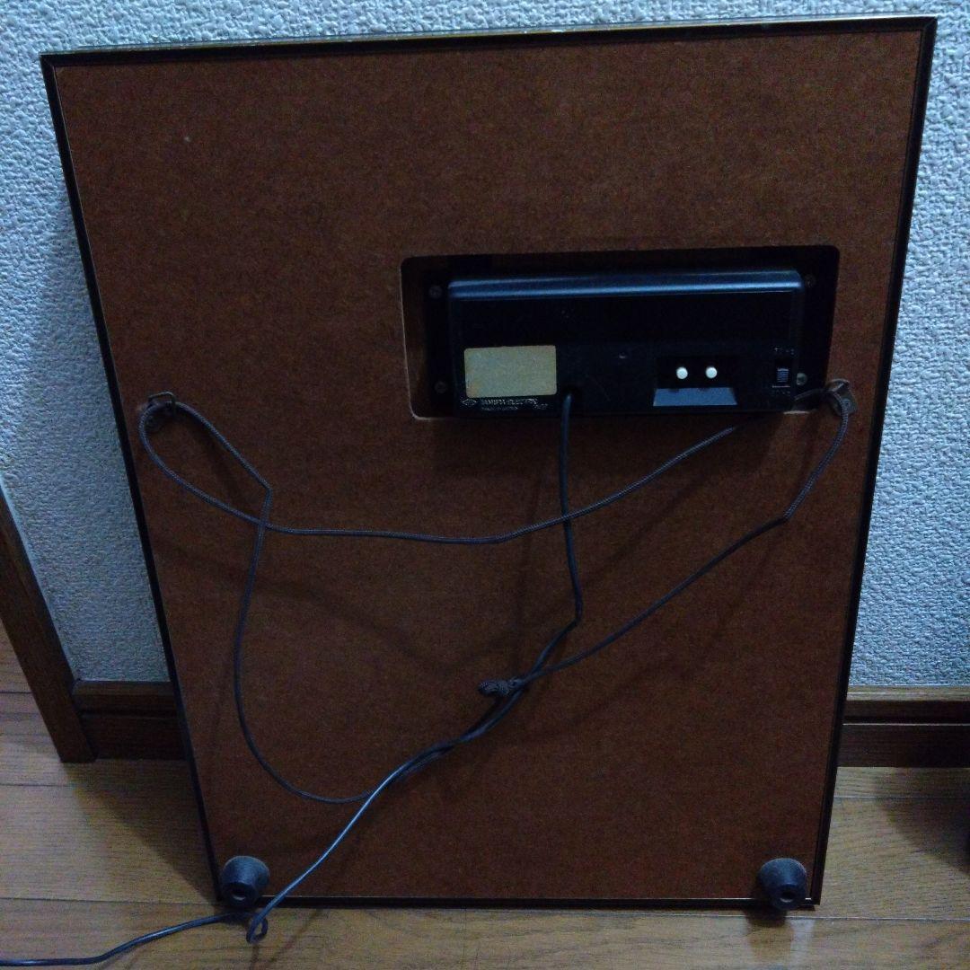 壁掛け　時計　鏡　ミラー　タバコ　パーラメント　ウイスキー　トランプ　昭和レトロ