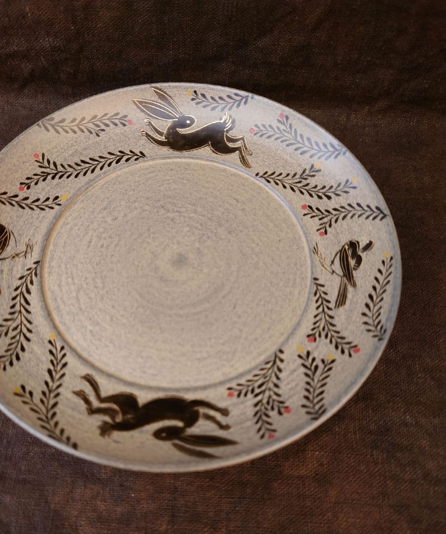 やのさちこ 椿皿