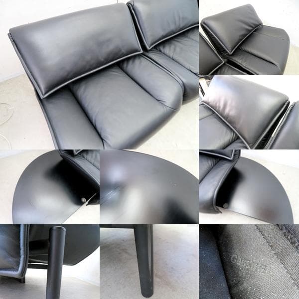 希少■展示品■カッシーナ■125 ヴェランダ■総革■3人掛けソファ■162万■