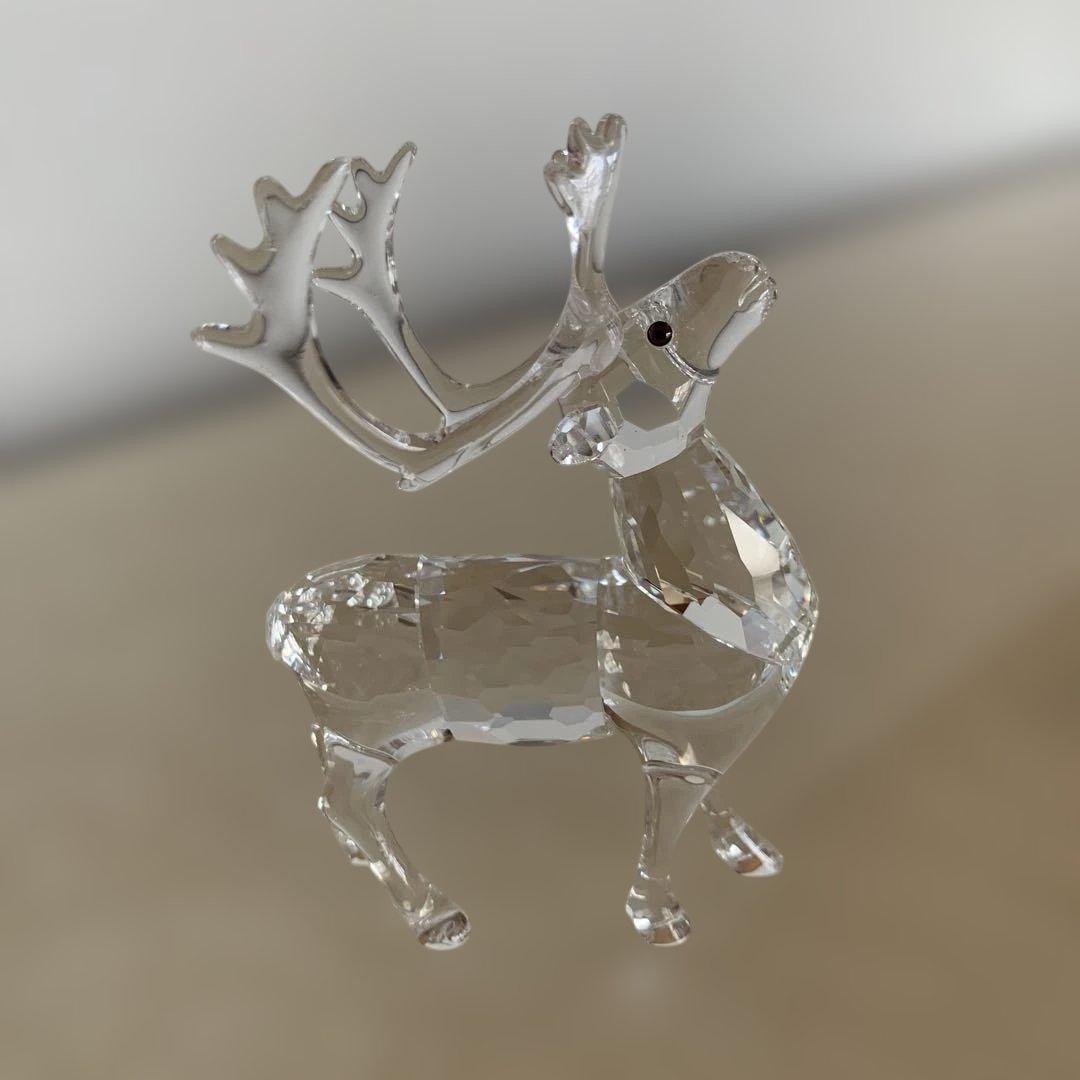 スワロフスキー SWAROVSKI トナカイ　オーナメント　クリスマス　置物