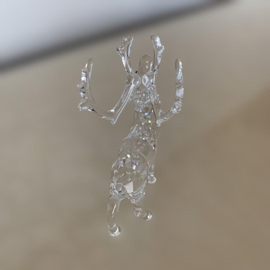 スワロフスキー SWAROVSKI トナカイ　オーナメント　クリスマス　置物