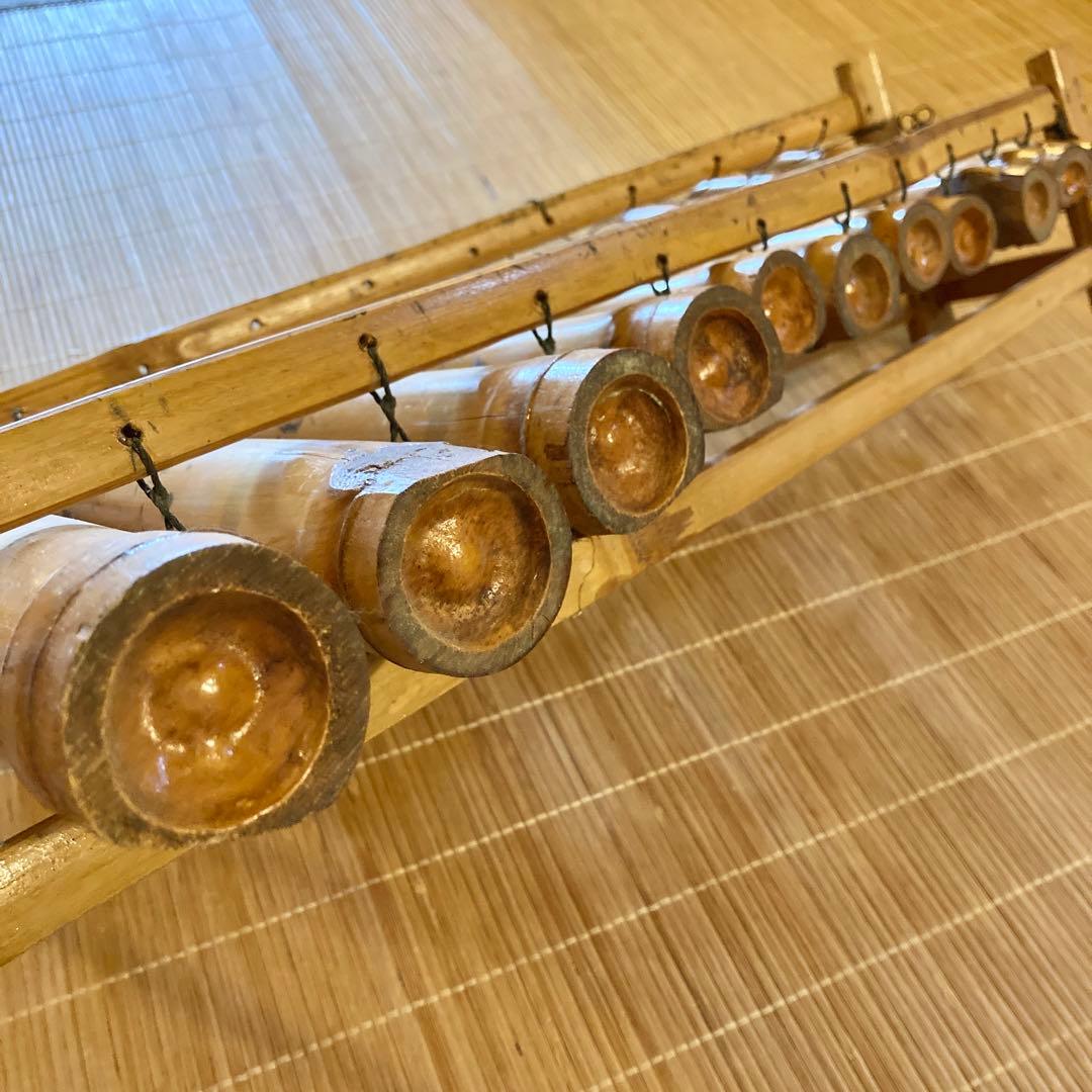 ⭕️【リンディック 竹琴】⚠️ジャンク品 バチ付 ガムラン バリ島