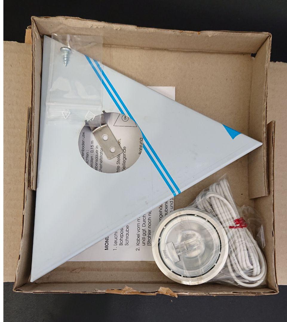 トライアングルダウンライト×3個 トランス1個セット