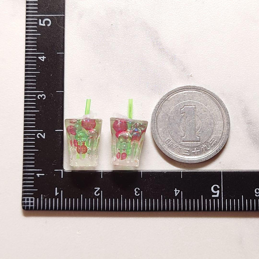 254☆ ハンドメイド ミニチュア ドリンク クリスマス グラス カップ ゼリー