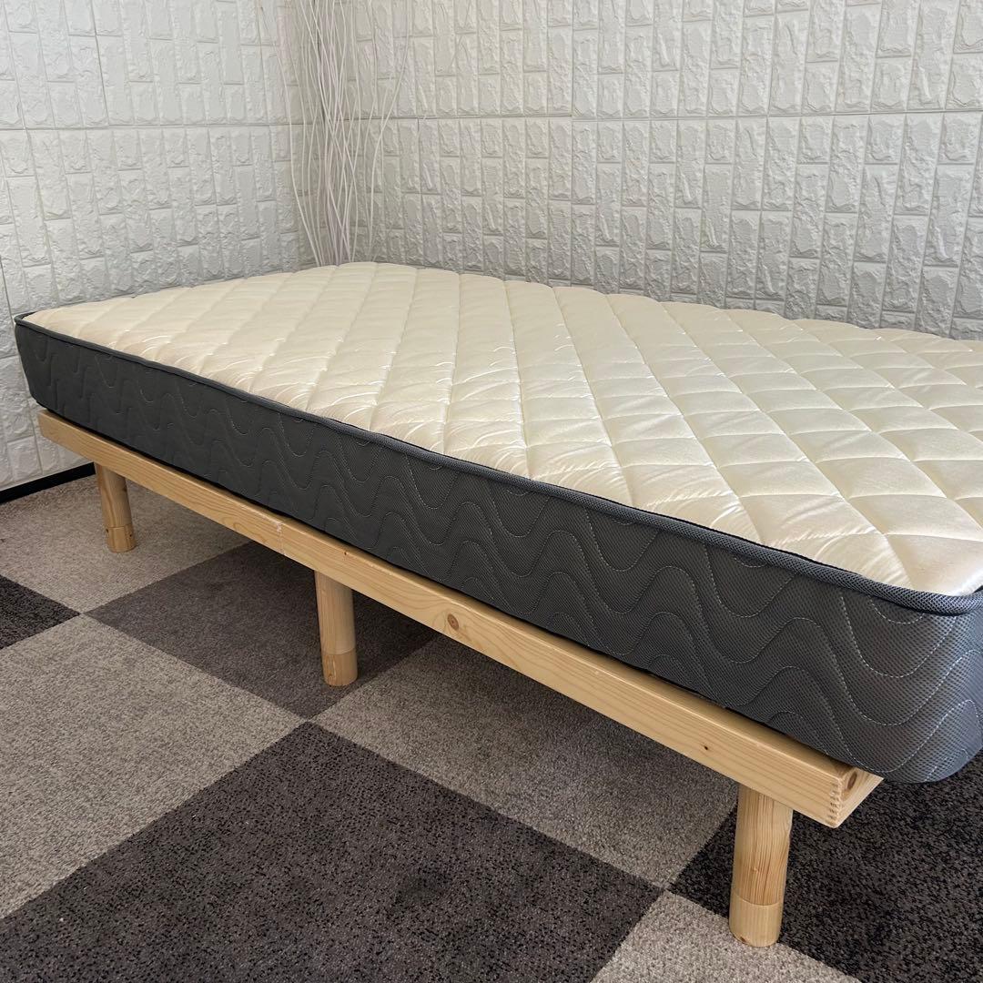 都内23区送料無料❗️ シングルベッド　マットレス　フレームセット✨