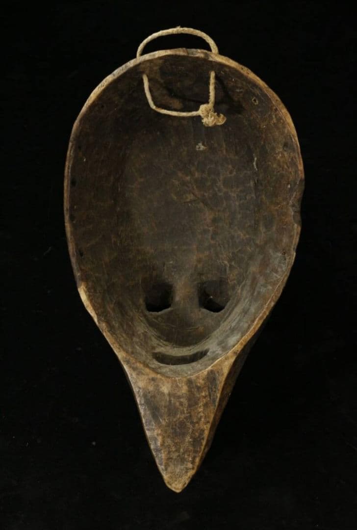 バマナ族（バンバラ族）アンティーク　ハイエナ木面　木彫り　民族　民芸