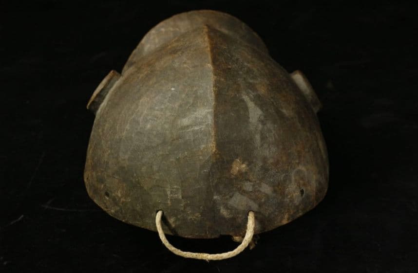 バマナ族（バンバラ族）アンティーク　ハイエナ木面　木彫り　民族　民芸