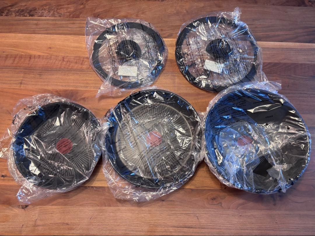 ティファールフライパン(22cm, 26cm, 26cm)　蓋付き 新品