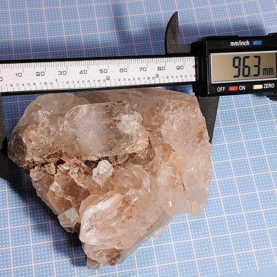 ⑥マニカラン水晶 クラスター 原石 ピンクマニカラン アイリス ヒマラヤ水晶