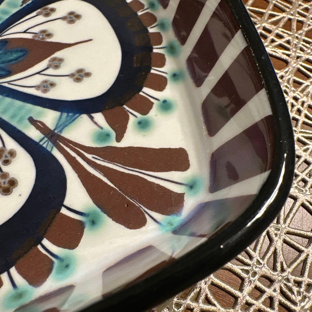 ロイヤルコペンハーゲン 角皿 手描き シリアル番号入り デンマーク老舗