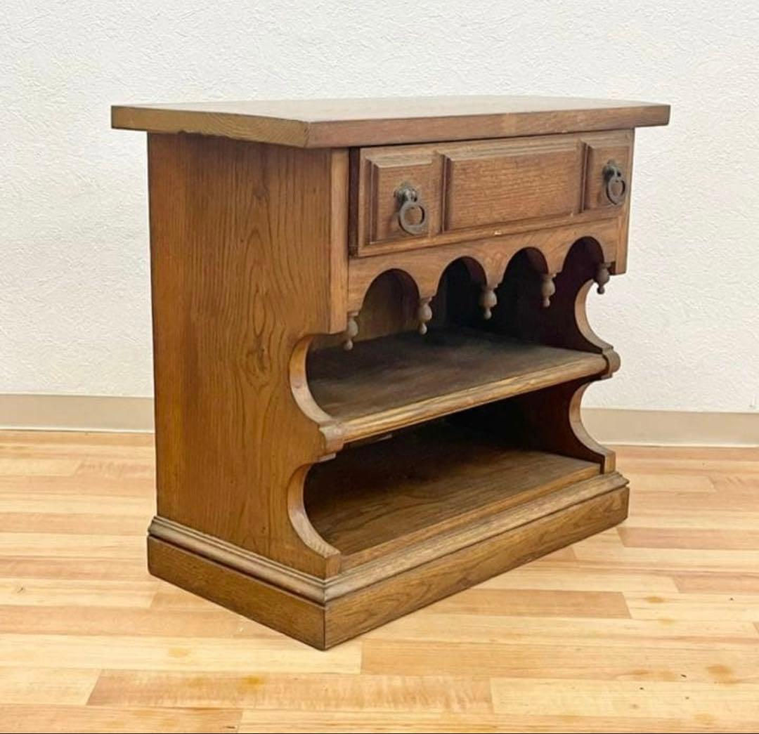 大幅値下げ！　装飾　木製台 小棚 小引き出し