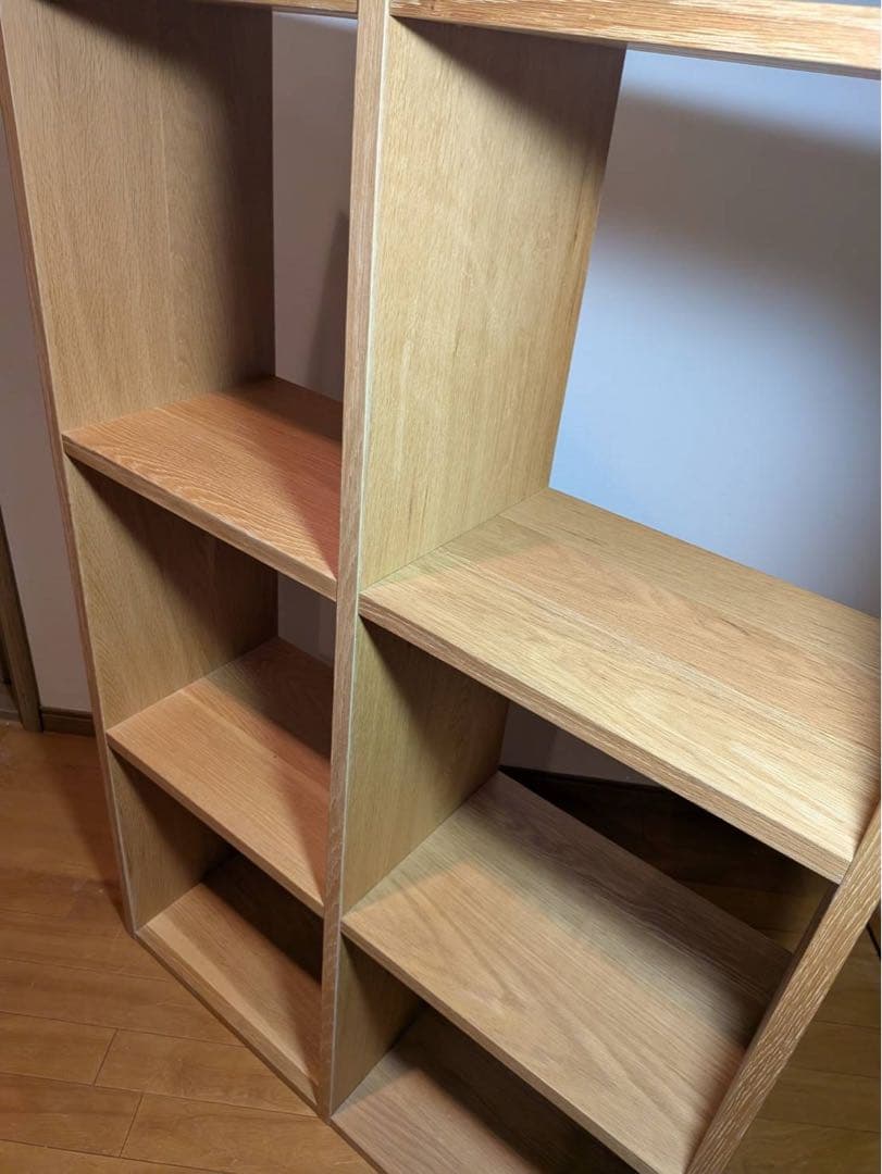 ■送料込■無印良品 スタッキングシェルフ 3×2 木製家具棚MUJIオーク材収納