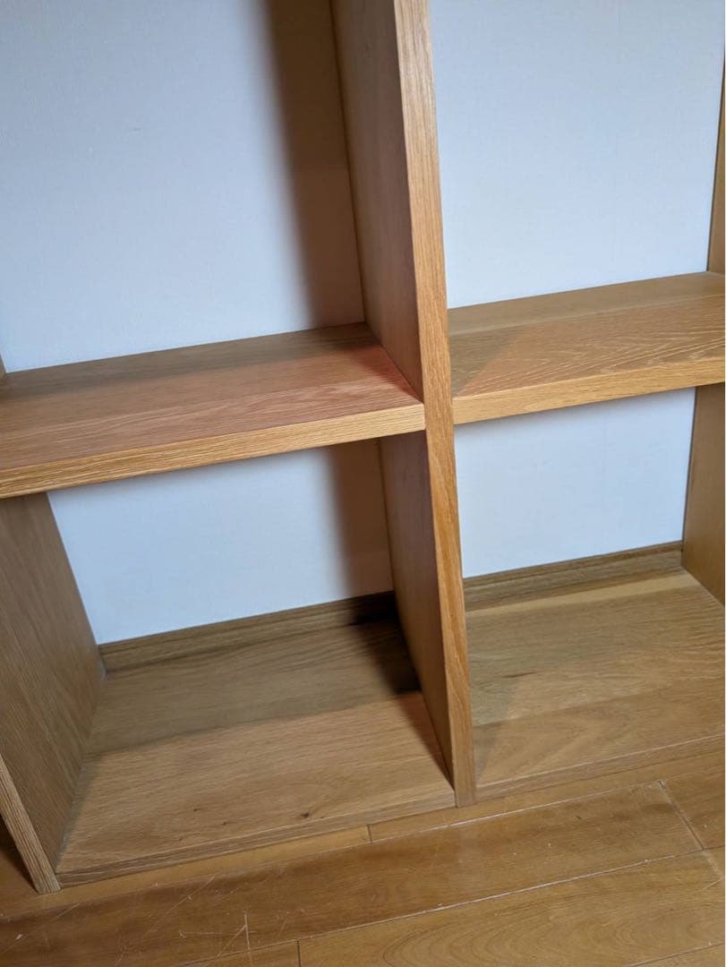 ■送料込■無印良品 スタッキングシェルフ 3×2 木製家具棚MUJIオーク材収納