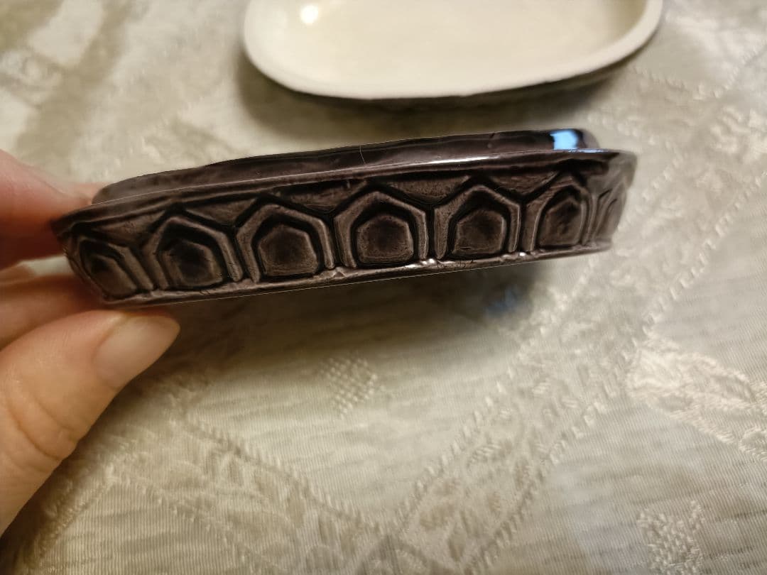 中村翠嵐作 紫交趾小判龍 香合 - メルカリ