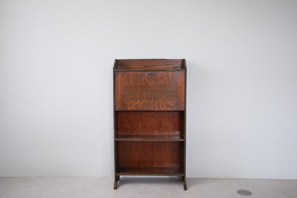 英国アンティーク木製ライティングビューロー/勉強机デスク/テーブル(91-123