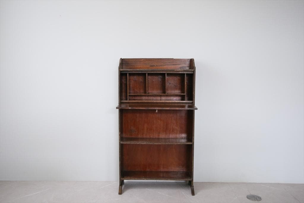 英国アンティーク木製ライティングビューロー/勉強机デスク/テーブル(91-123