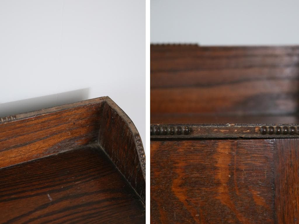 英国アンティーク木製ライティングビューロー/勉強机デスク/テーブル(91-123