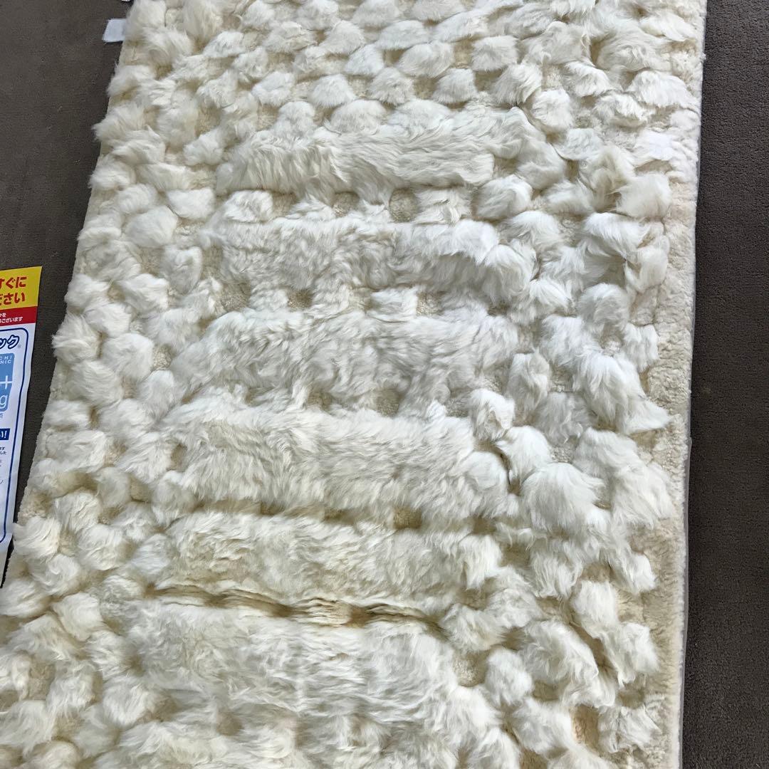 B 高級 MARIHATI 丸八真綿 ムートン 毛皮 シーツ シングル