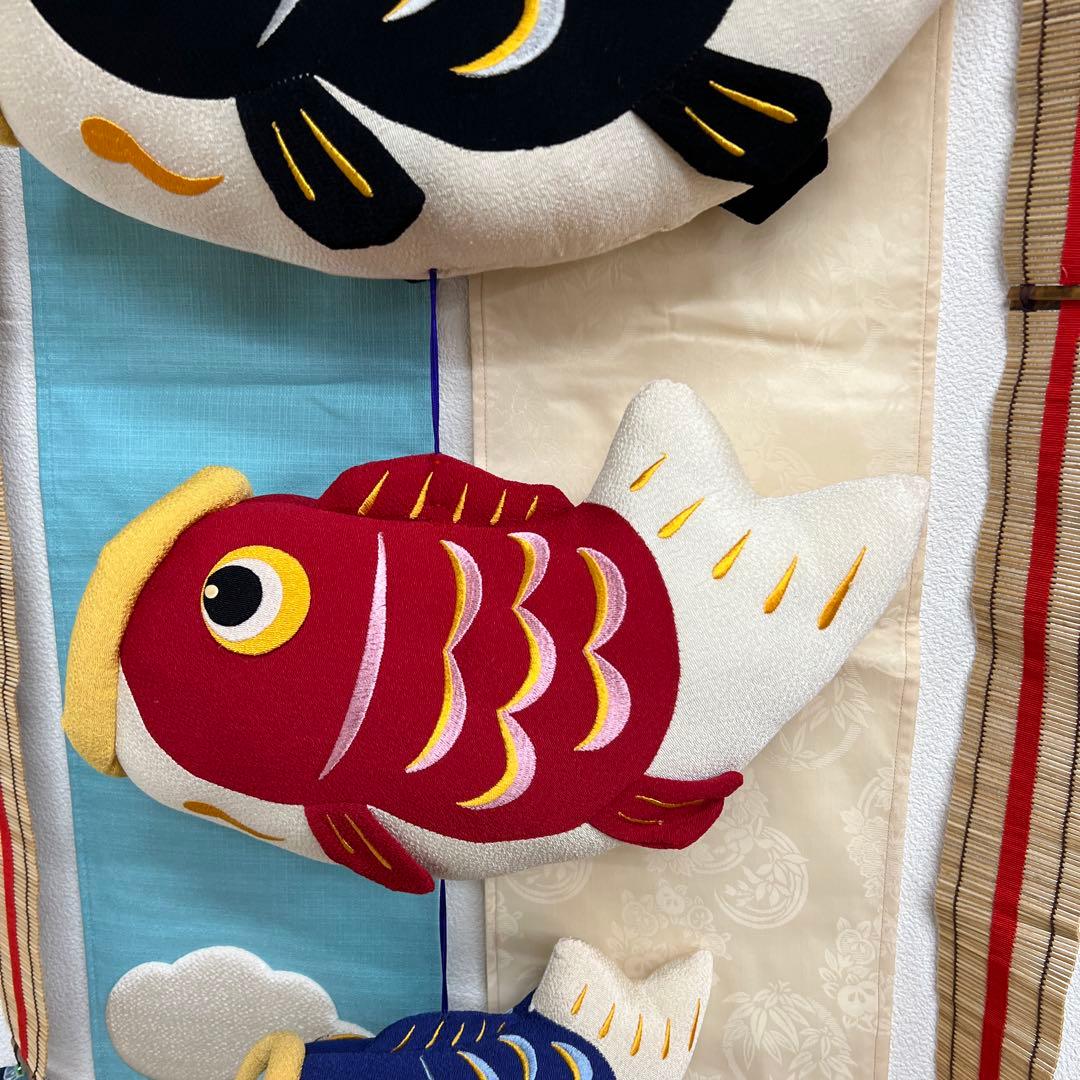 五月人形　端午の節句　ちりめん吊るし鯉のぼり特大