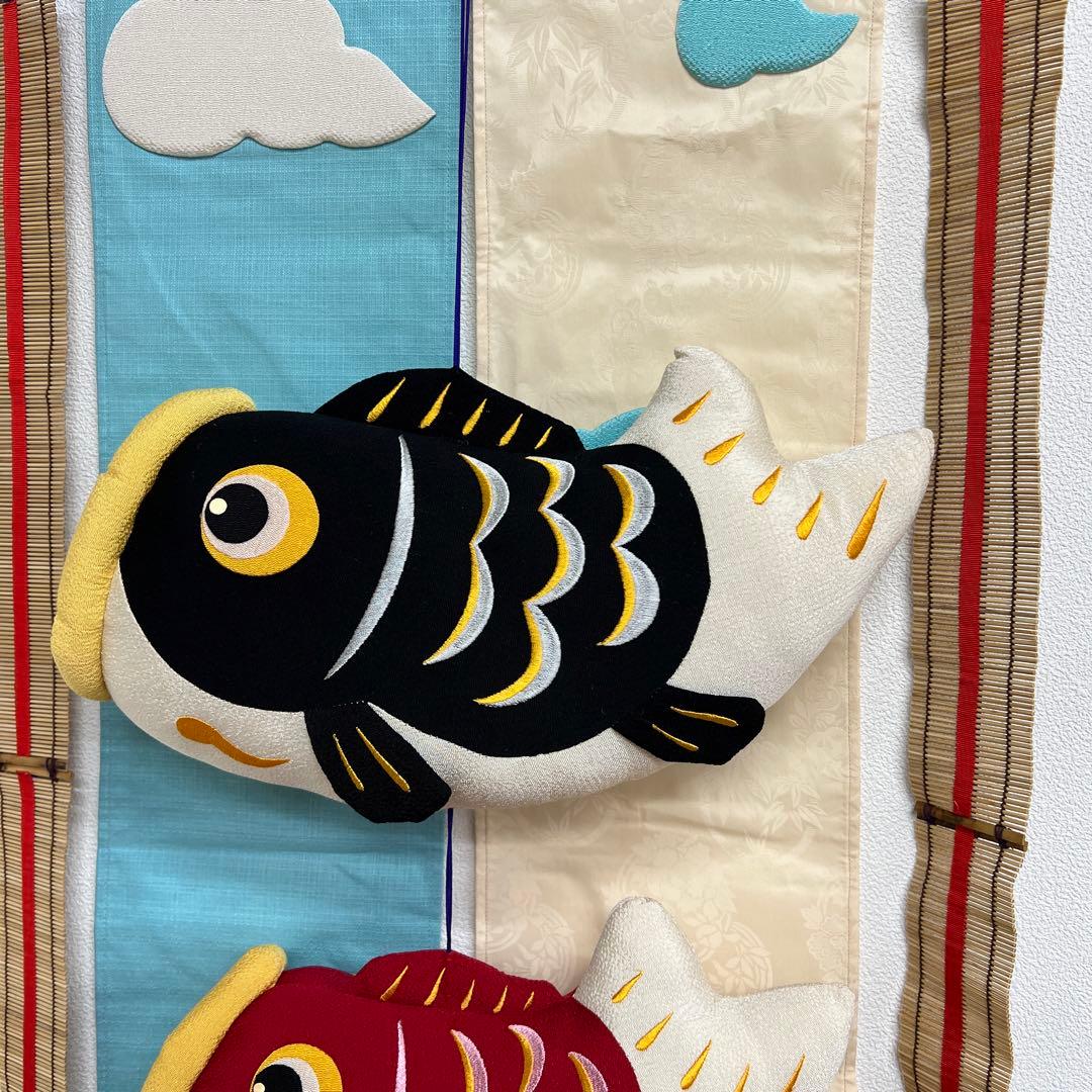 五月人形　端午の節句　ちりめん吊るし鯉のぼり特大