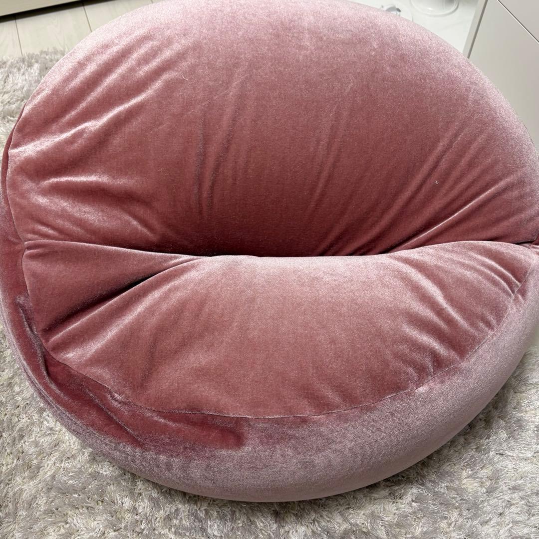 Francfranc シェリービーズソファ ピンク ビーズクッション