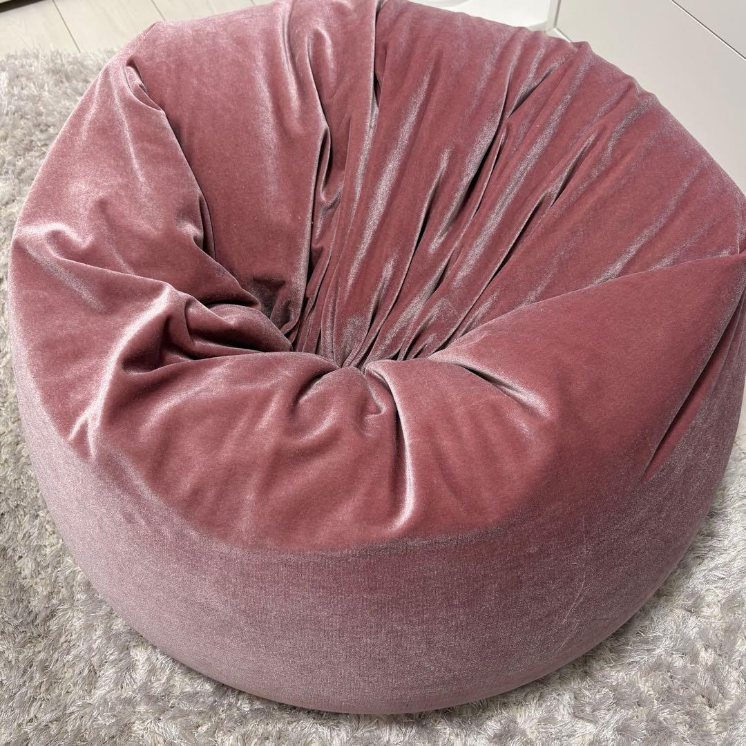 Francfranc シェリービーズソファ ピンク ビーズクッション