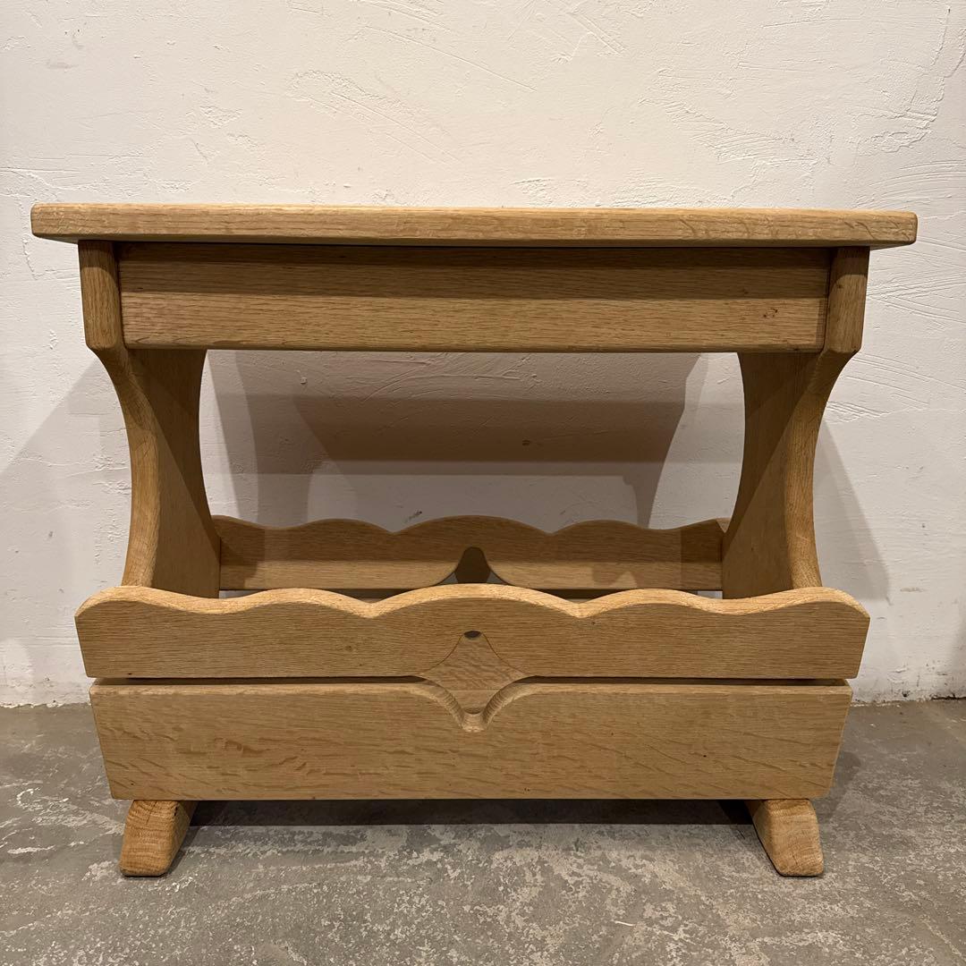 年末年始saleヴィンテージ　木製サイドテーブル　引き出し付き　剥離