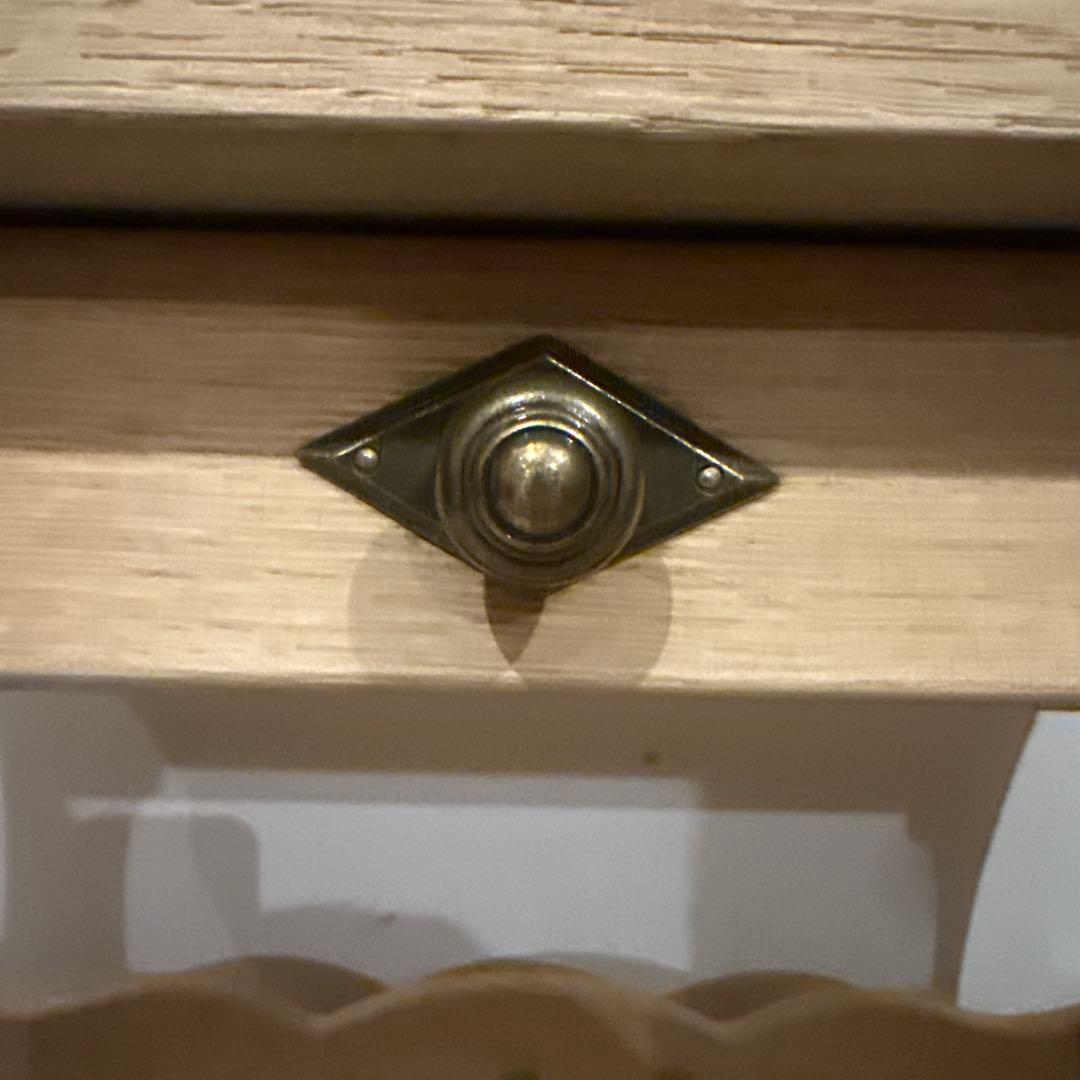 年末年始saleヴィンテージ　木製サイドテーブル　引き出し付き　剥離