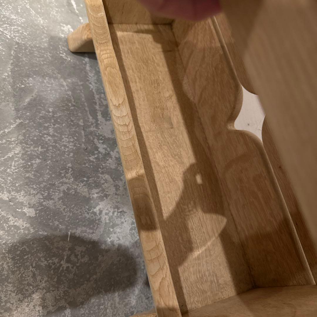 年末年始saleヴィンテージ　木製サイドテーブル　引き出し付き　剥離