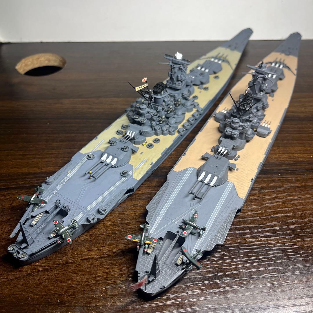 1/700 日本海軍 戦艦大和・武蔵 2隻セット
