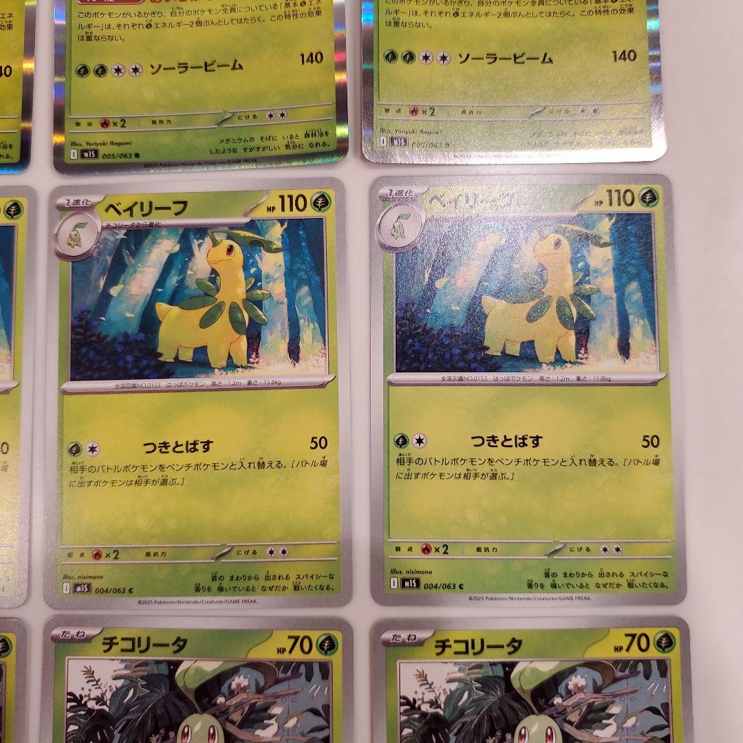 ポケモンカード メガニウム ベイリーフ チコリータ 進化ライン まとめ