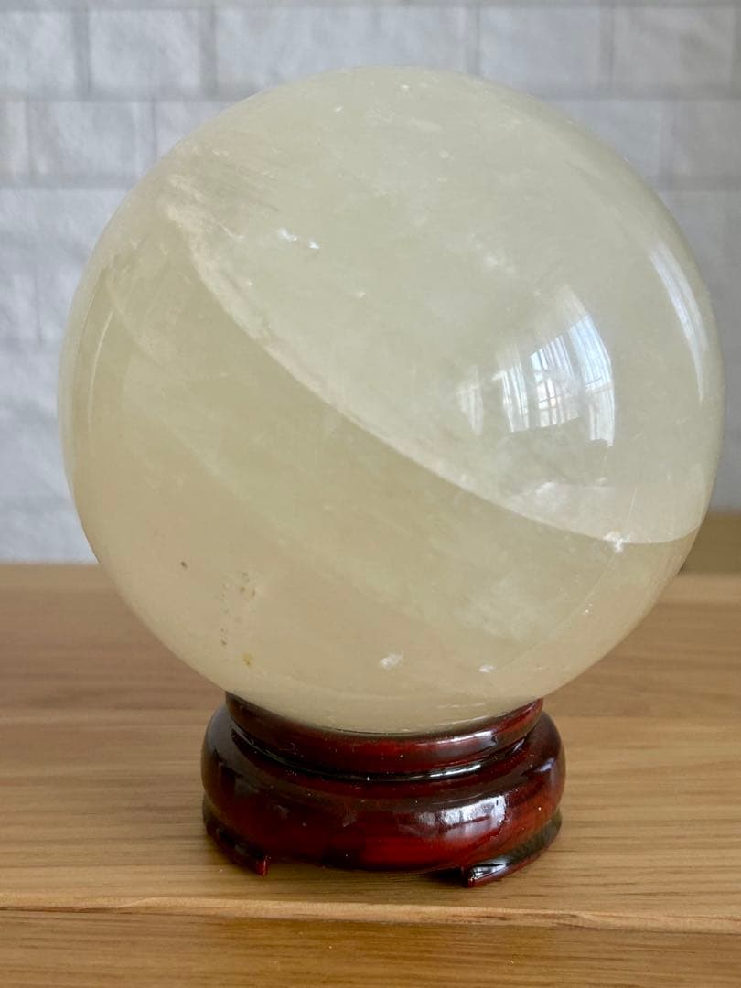 ✨虹入り✨ハニーイエローカルサイト 大玉 約93mm 1.2kg