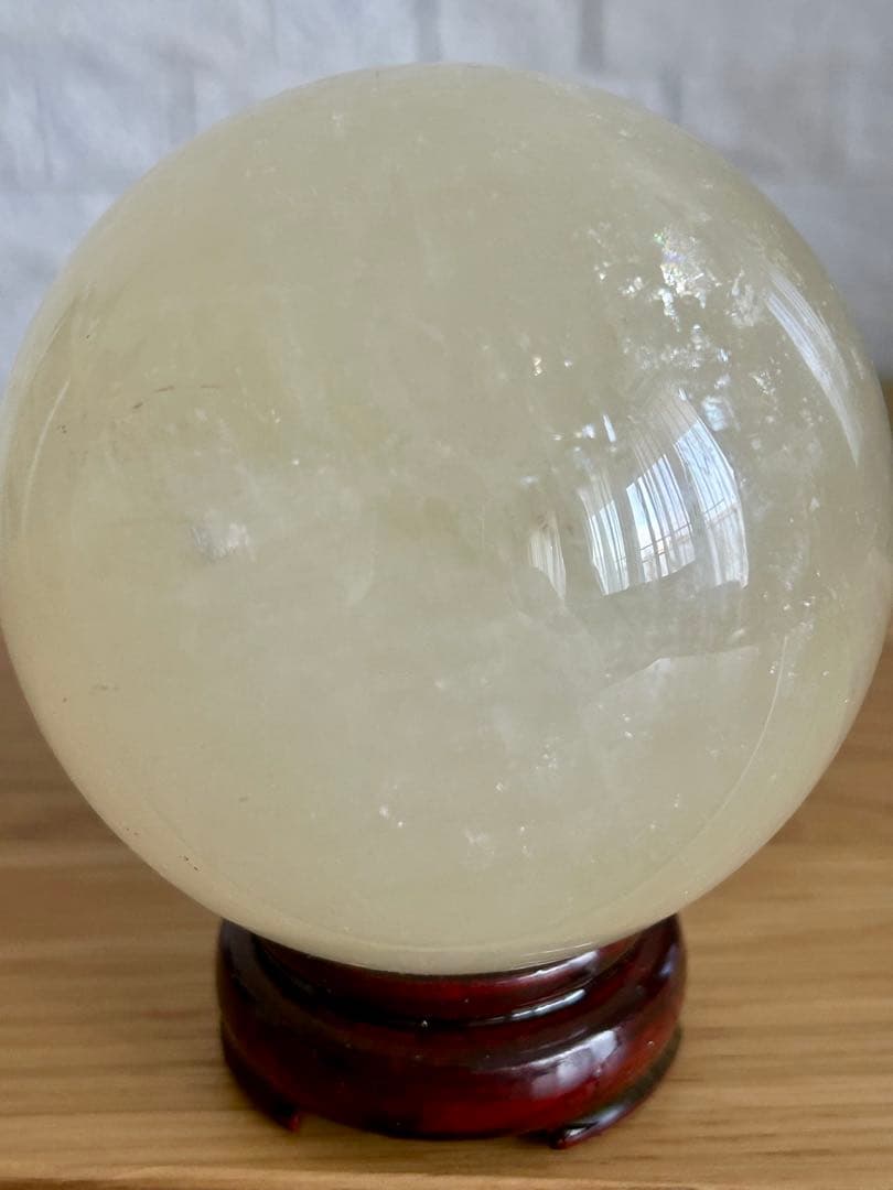 ✨虹入り✨ハニーイエローカルサイト 大玉 約93mm 1.2kg