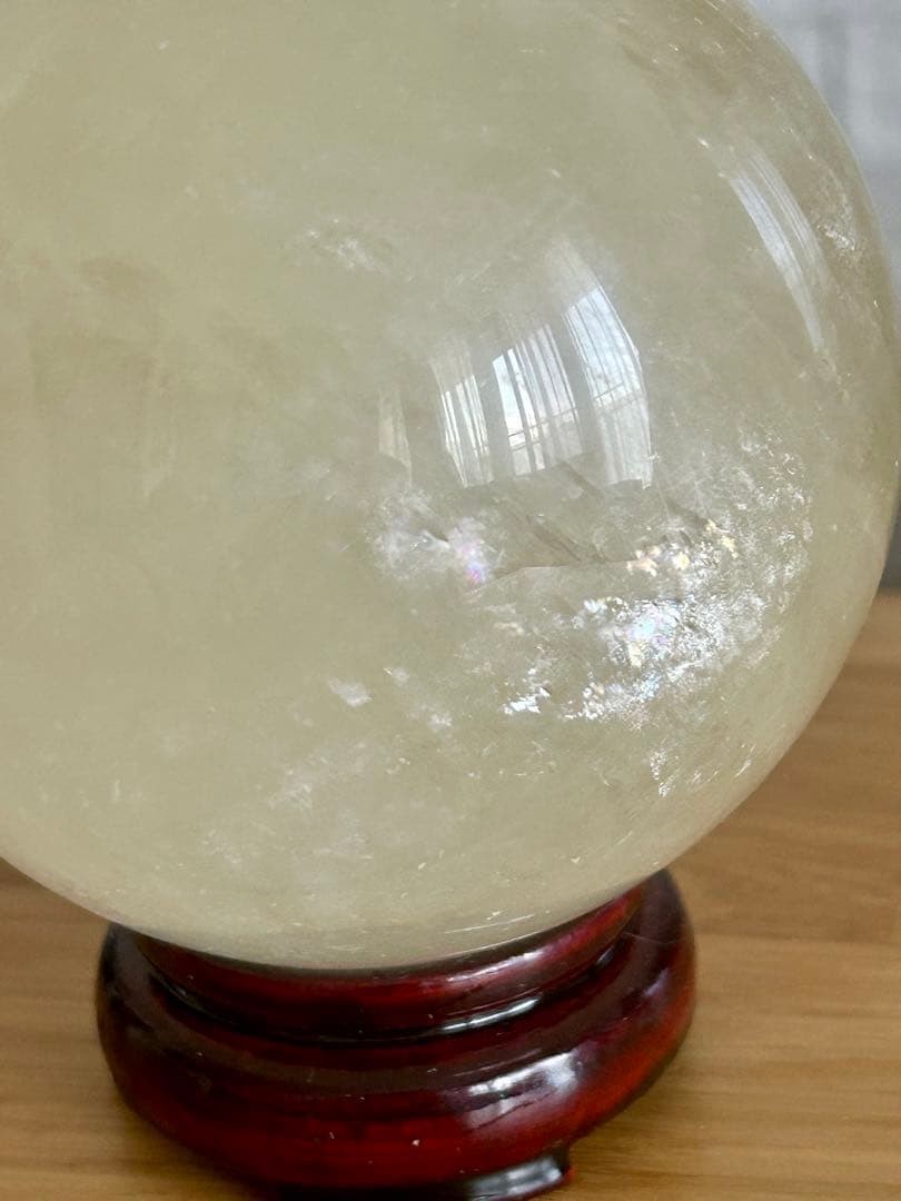 ✨虹入り✨ハニーイエローカルサイト 大玉 約93mm 1.2kg