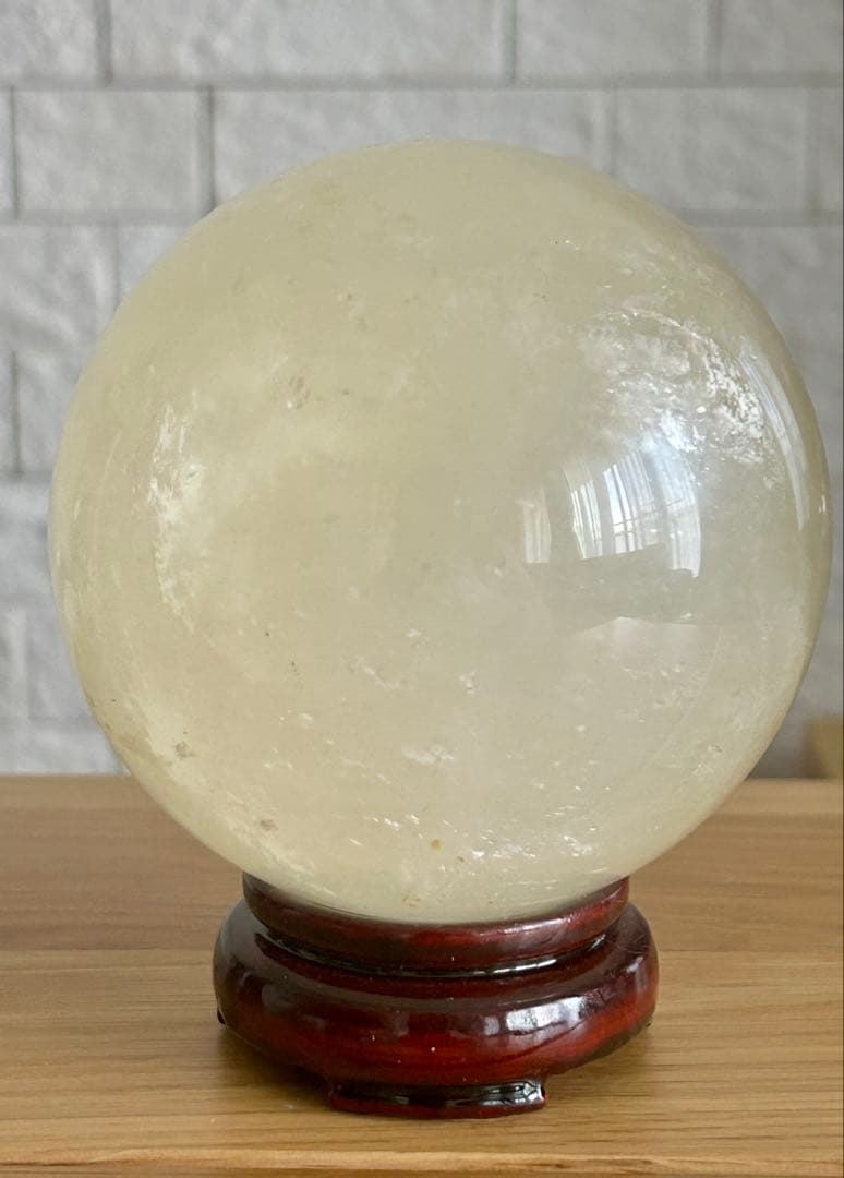 ✨虹入り✨ハニーイエローカルサイト 大玉 約93mm 1.2kg