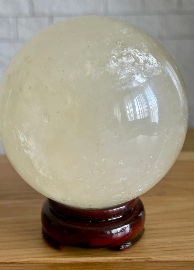 ✨虹入り✨ハニーイエローカルサイト 大玉 約93mm 1.2kg