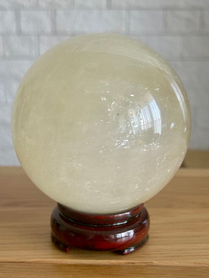 ✨虹入り✨ハニーイエローカルサイト 大玉 約93mm 1.2kg