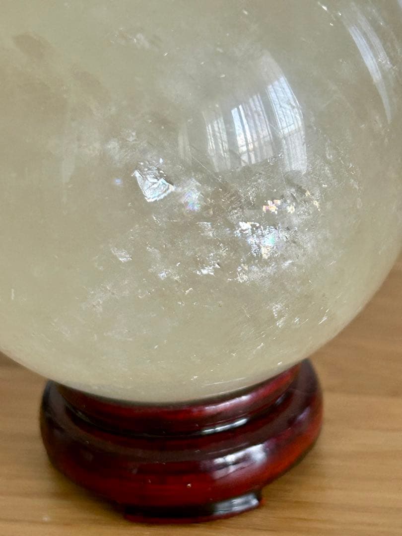 ✨虹入り✨ハニーイエローカルサイト 大玉 約93mm 1.2kg