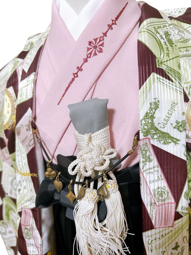 オシャレフルセット♡七五三　5歳　男の子　一式　ピンク　ブランド着物