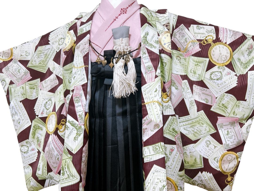 オシャレフルセット♡七五三　5歳　男の子　一式　ピンク　ブランド着物