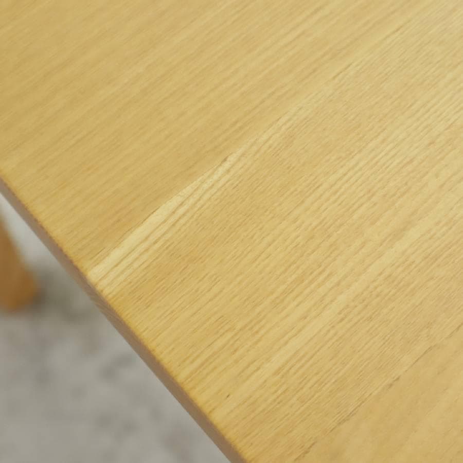 美品 無印良品 タモ材デスク テーブル 学習机 引き出し2杯 フック付き