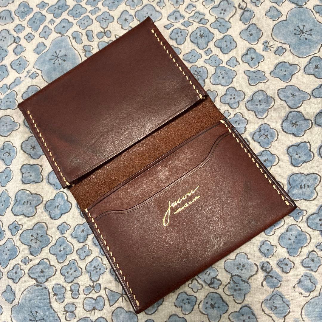 Jacouジャコウ　カードケースDarkBrown