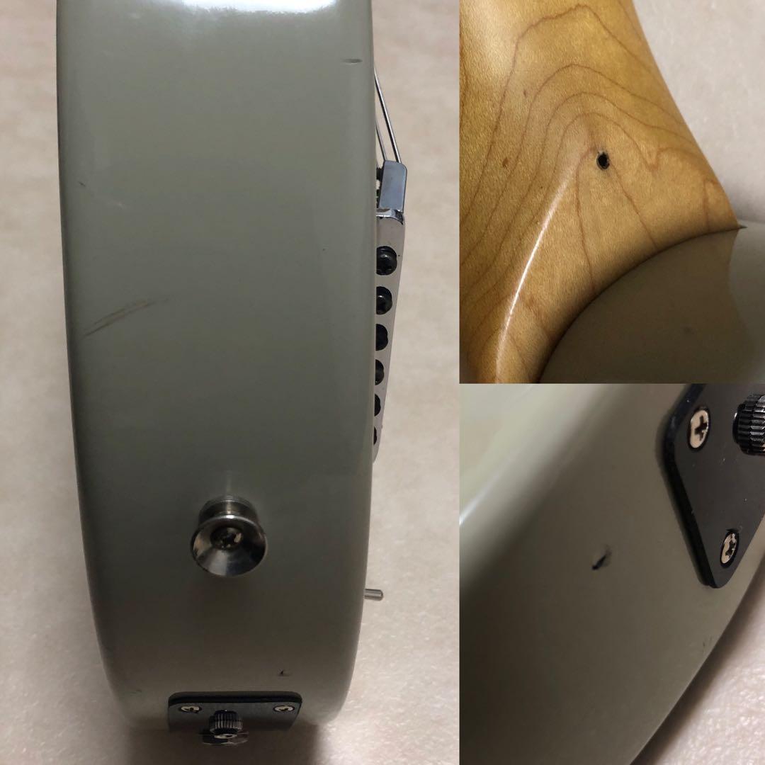 【美品】ZO-3 グレー アンプ内蔵ミニギター ディストーションSW付 ケース