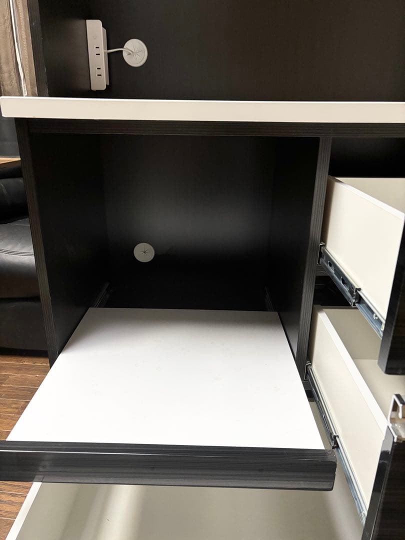 カップボード　食器棚　ブラックウッド　90cm幅