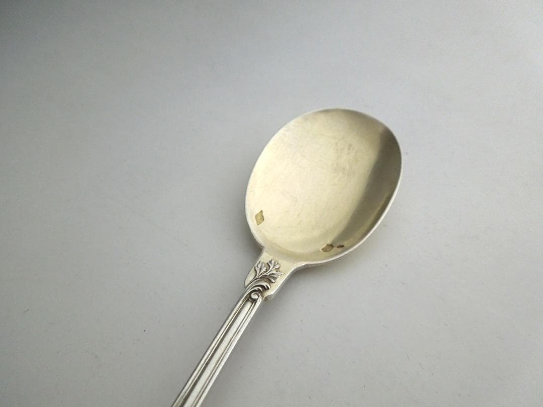 フランス　シルバーアイスクリームスプーン　 純銀