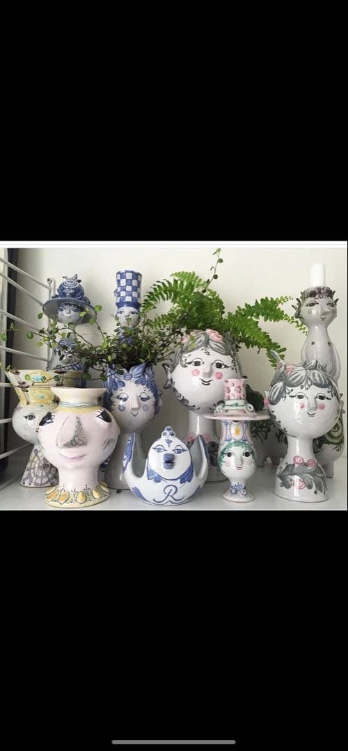 ビヨンヴィンブラッド　ビンテージ1960年スタジオ手書き一点物作品帽子レディー