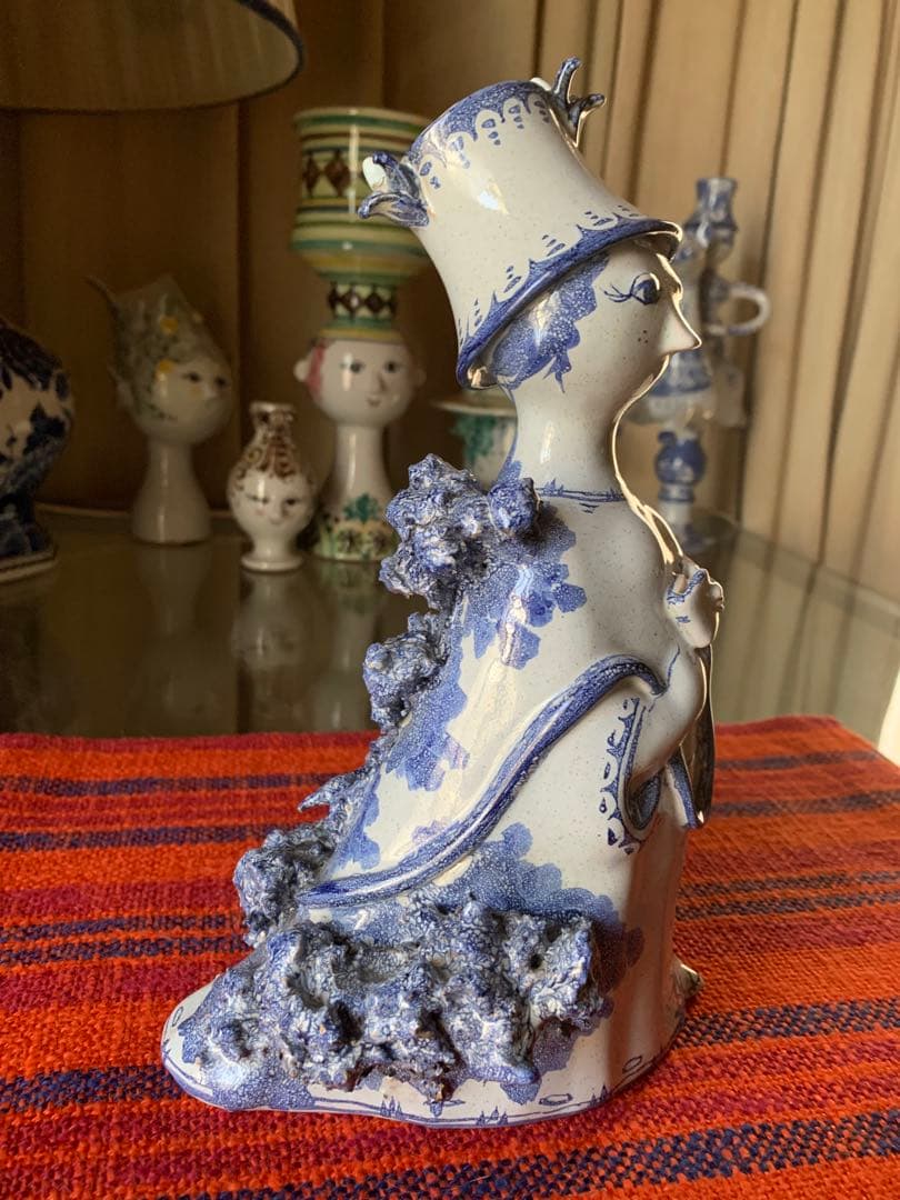 ビヨンヴィンブラッド　ビンテージ1960年スタジオ手書き一点物作品帽子レディー